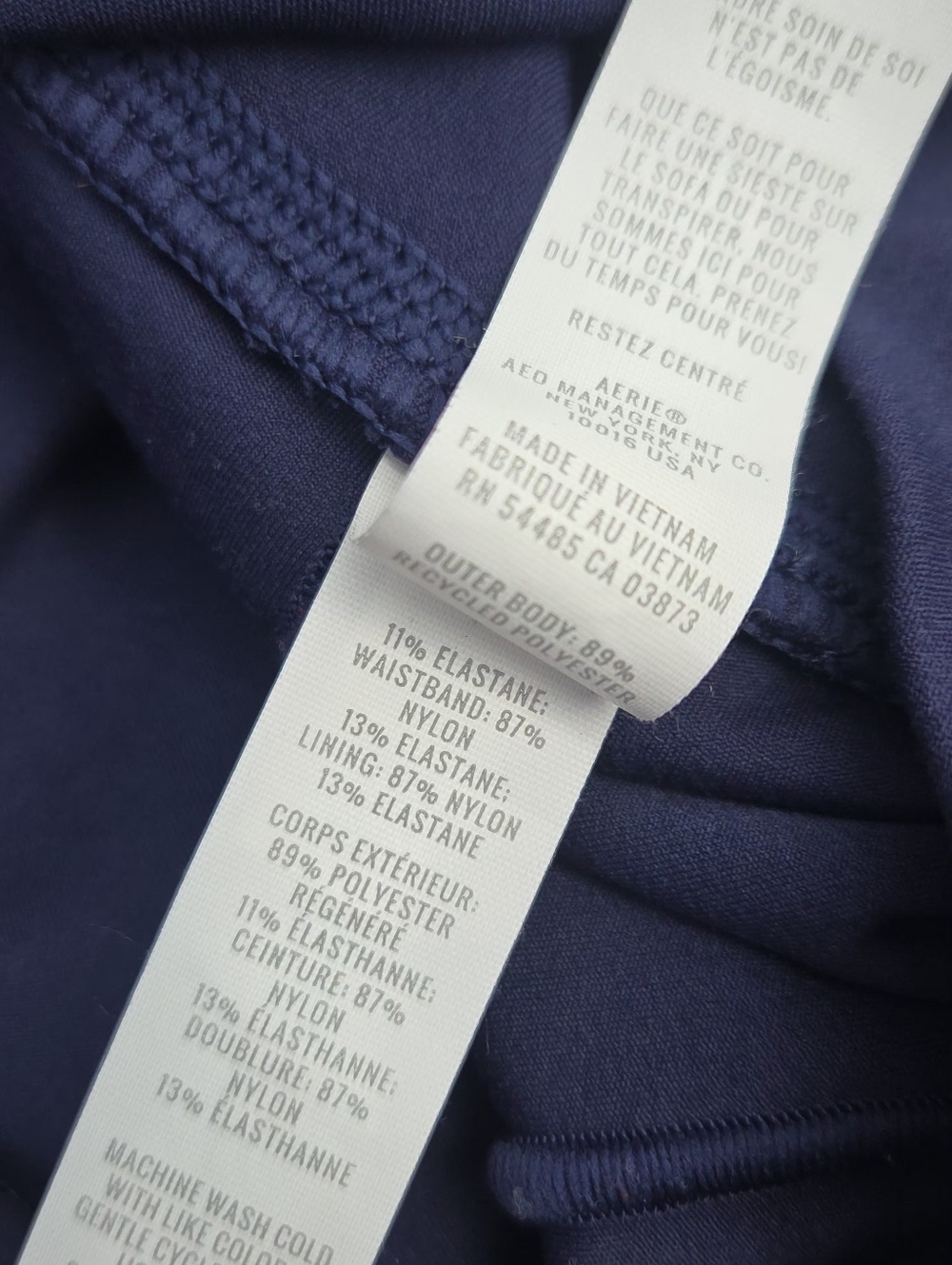 Aerie OFFLINE Real Me Crossover Flowy Shorts Navy Blue XL Athletic Running Short - Picture 10 of 11